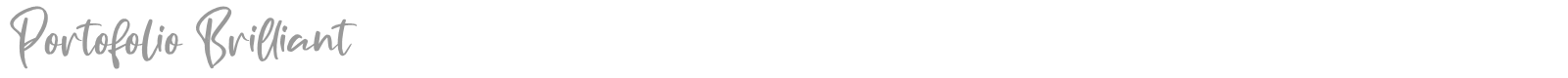 Portofolio Brilliant font preview